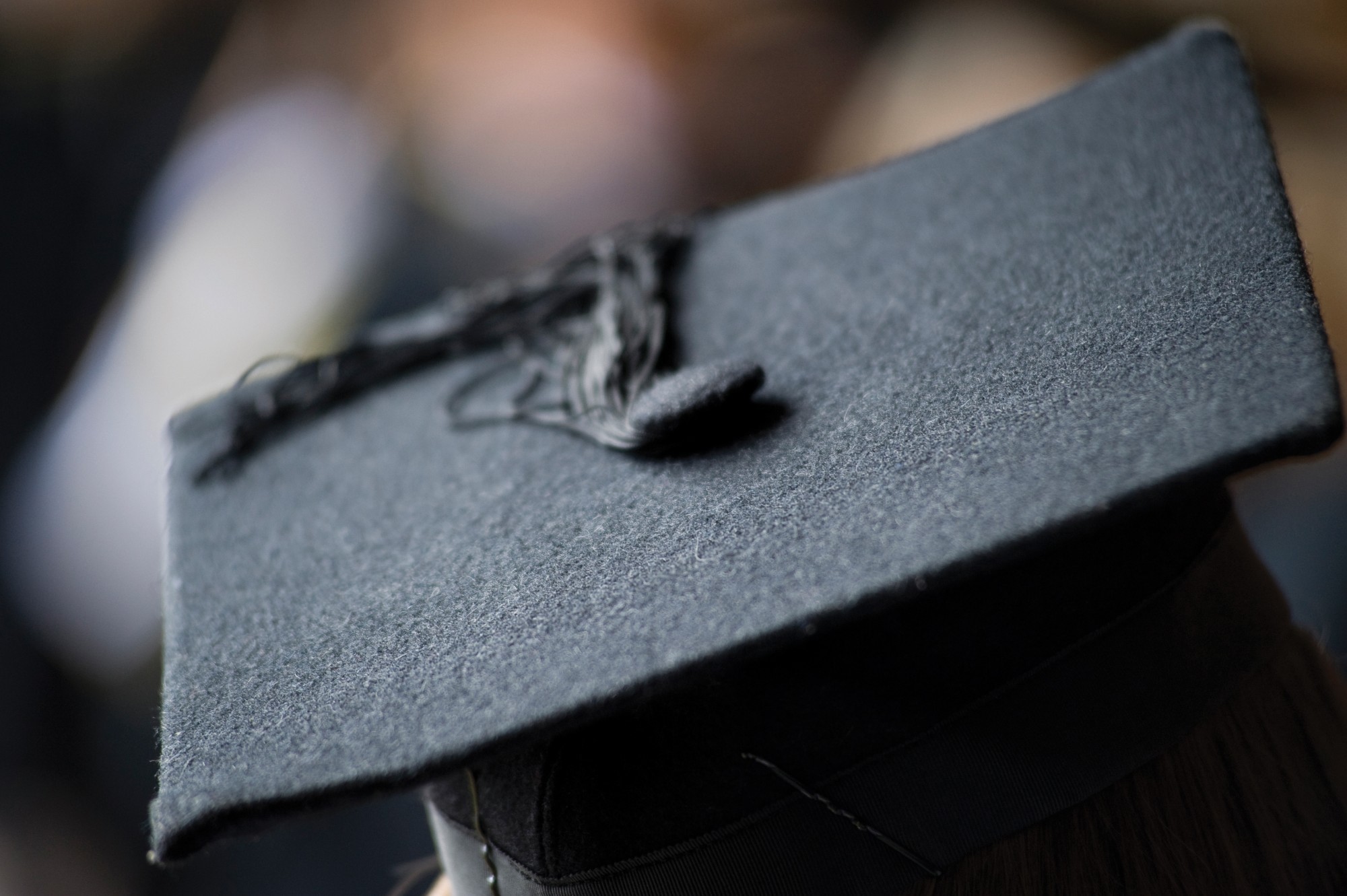 Mortar board hat at Graduation